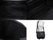 画像をギャラリービューアに読み込む, CHROME HEARTS クロムハーツ タイニー ソフトショルダーバッグ ダガージップ クロスボール ブラック シルバー925 レザー 美品 中古 4c070836