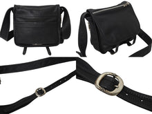 画像をギャラリービューアに読み込む, CHROME HEARTS クロムハーツ タイニー ソフトショルダーバッグ ダガージップ クロスボール ブラック シルバー925 レザー 美品 中古 4c070836