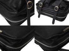 画像をギャラリービューアに読み込む, CHROME HEARTS クロムハーツ タイニー ソフトショルダーバッグ ダガージップ クロスボール ブラック シルバー925 レザー 美品 中古 4c070836