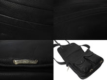 Load image into Gallery viewer, CHROME HEARTS クロムハーツ タイニー ソフトショルダーバッグ ダガージップ クロスボール ブラック シルバー925 レザー 美品 中古 4c070836