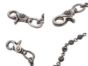 CHROME HEARTS クロムハーツ マルチボール ウォレットチェーン #2 1クリップ 14ボール 重量約147.9g シルバー925 美品 中古 4c070837