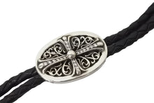 画像をギャラリービューアに読み込む, CHROME HEARTS クロムハーツ ボロ タイニークラシック オーバルループタイ パヴェダイヤ 重量約52.6g 全長約109cm 美品 中古 4c070838