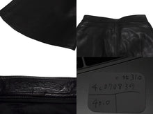 Load image into Gallery viewer, 極美品 CHROME HEARTS クロムハーツ フレアニー レザーパンツ サイズ24R ブラック ダガージップ レザー シルバー925 レディース 中古 4c070839