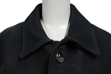 画像をギャラリービューアに読み込む, 極美品 CHROME HEARTS クロムハーツ ハンティングジャケット サイズM クローボタン ブラック系 ヌバック シルバー925 中古 4c070841