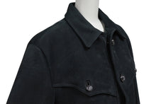 画像をギャラリービューアに読み込む, 極美品 CHROME HEARTS クロムハーツ ハンティングジャケット サイズM クローボタン ブラック系 ヌバック シルバー925 中古 4c070841