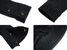 画像をギャラリービューアに読み込む, 極美品 CHROME HEARTS クロムハーツ ハンティングジャケット サイズM クローボタン ブラック系 ヌバック シルバー925 中古 4c070841