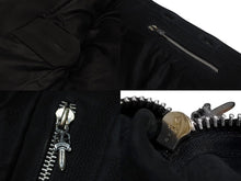画像をギャラリービューアに読み込む, 極美品 CHROME HEARTS クロムハーツ ハンティングジャケット サイズM クローボタン ブラック系 ヌバック シルバー925 中古 4c070841