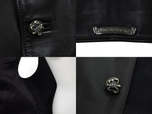 画像をギャラリービューアに読み込む, CHROME HEARTS クロムハーツ BSフレアボタン インペリアル レザーベスト サイズM ブラック シルバー925 カーフレザー 美品 中古 4c070842