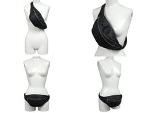 画像をギャラリービューアに読み込む, CHROME HEARTS クロムハーツ プレーンスナットパック #3 ボディバッグ ダガージップ ブラック レザー シルバー925 美品 中古 4c070843