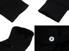 Load image into Gallery viewer, CHROME HEARTS クロムハーツ パーカー フーディ レザーパッチ シルバ−925 ブラック サイズM 美品 中古 4c070848