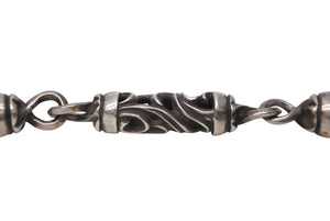 CHROME HEARTS クロムハーツ ケルティックローラーウォレットチェーン 1クリップ フローラルボール 9リンク 約239.1g 美品 中古 4c070852