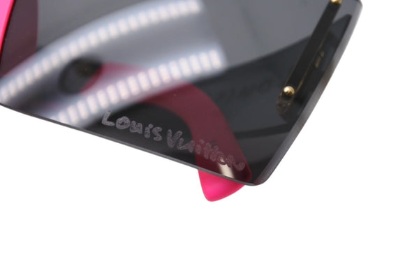極美品 LOUIS VUITTON ルイヴィトン サングラス Z0243U グラフィティ マスク フューシャ ピンク 中古 4c070854