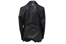 画像をギャラリービューアに読み込む, CHROME HEARTS クロムハーツ 1Bクロスボール テーラード レザージャケット サイズM ブラック レザー シルバー925 美品 中古 4c070870