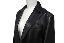 画像をギャラリービューアに読み込む, CHROME HEARTS クロムハーツ 1Bクロスボール テーラード レザージャケット サイズM ブラック レザー シルバー925 美品 中古 4c070870