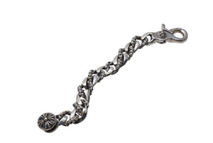 CHROME HEARTS クロムハーツ ファンシーリンククリップ ブレスレット 13リンク 約131.2g 腕周り約17cm シルバー925 美品 中古 4c070871