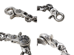 CHROME HEARTS クロムハーツ ファンシーリンククリップ ブレスレット 13リンク 約131.2g 腕周り約17cm シルバー925 美品 中古 4c070871