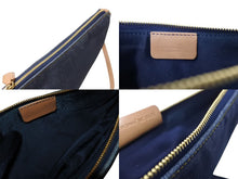 画像をギャラリービューアに読み込む, Christian Dior クリスチャンディオール サドルポーチ アクセサリーポーチ ブルー デニム SLO44012 ゴールド金具 美品 中古 4c070882