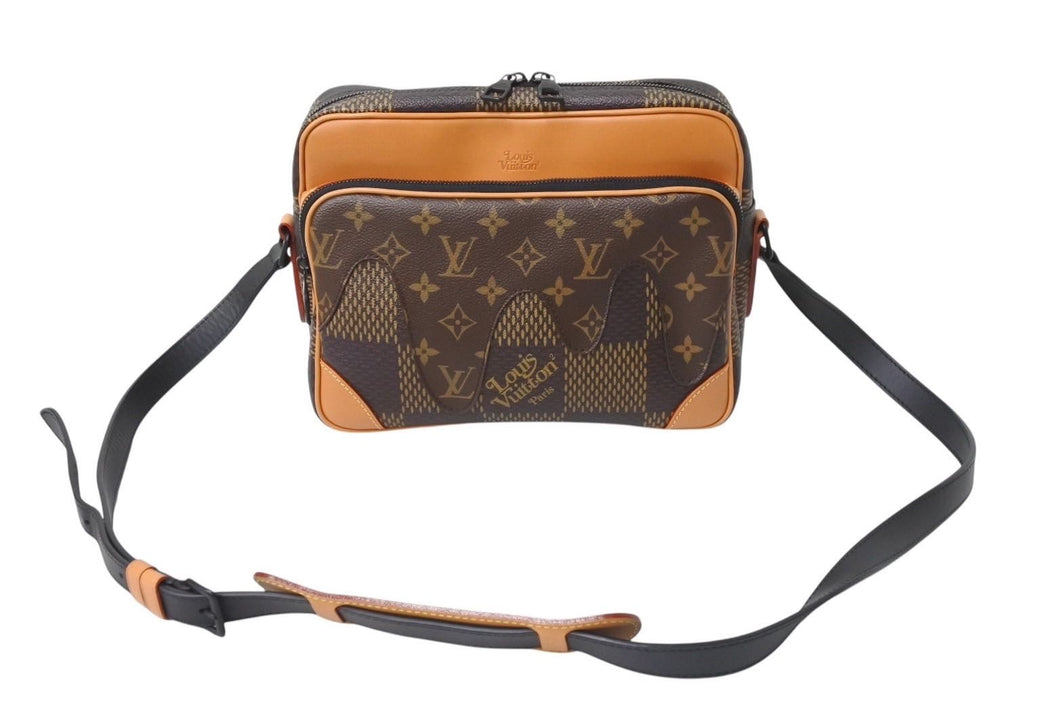 LOUIS VUITTON ルイヴィトン ナイルメッセンジャー PM ショルダーバッグ ダミエジャイアント NIGO N40359 ブラウン 美品 中古 4c070883