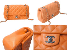 画像をギャラリービューアに読み込む, 極美品 CHANEL シャネル 横長 20cm ショルダーバッグ A69900 31番台 ミニマトラッセショルダーチェーン オレンジ ラムスキン 中古 4c070888