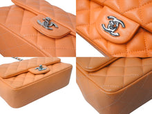 画像をギャラリービューアに読み込む, 極美品 CHANEL シャネル 横長 20cm ショルダーバッグ A69900 31番台 ミニマトラッセショルダーチェーン オレンジ ラムスキン 中古 4c070888