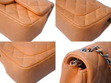 画像をギャラリービューアに読み込む, 極美品 CHANEL シャネル 横長 20cm ショルダーバッグ A69900 31番台 ミニマトラッセショルダーチェーン オレンジ ラムスキン 中古 4c070888