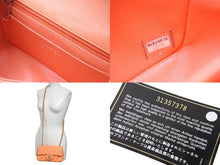 画像をギャラリービューアに読み込む, 極美品 CHANEL シャネル 横長 20cm ショルダーバッグ A69900 31番台 ミニマトラッセショルダーチェーン オレンジ ラムスキン 中古 4c070888