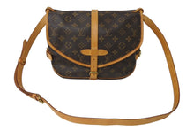 Load image into Gallery viewer, LOUIS VUITTON ルイヴィトン ソミュール30 ショルダーバッグ ブラウン モノグラム 斜めがけ M42256 美品 中古 4c070893