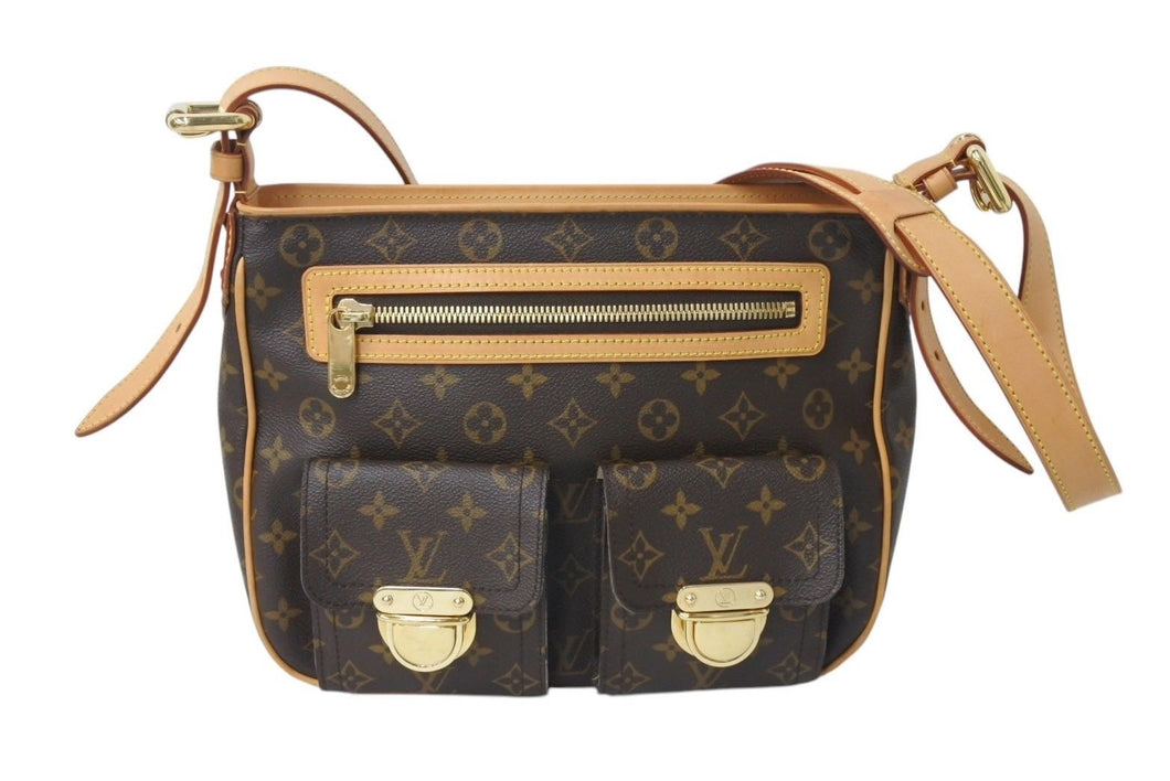 LOUIS VUITTON ルイヴィトン ワンショルダーバッグ ハドソンGM モノグラム PVC ブラウン M40045 美品 中古 4c070896