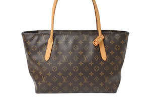 LOUIS VUITTON ルイヴィトン モノグラム ラスパイユPM トートバッグ M40608 キャンバス ブラウン 美品 中古 4c070897