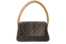 Load image into Gallery viewer, LOUIS VUITTON ルイヴィトン モノグラム ミニルーピング ショルダーバッグ M51147 PVC レザー ブラウン 美品 中古 4c070900