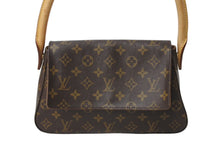 画像をギャラリービューアに読み込む, LOUIS VUITTON ルイヴィトン モノグラム ミニルーピング ショルダーバッグ M51147 PVC レザー ブラウン 美品 中古 4c070900