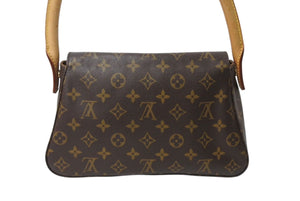 LOUIS VUITTON ルイヴィトン モノグラム ミニルーピング ショルダーバッグ M51147 PVC レザー ブラウン 美品 中古 4c070900