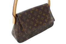 Load image into Gallery viewer, LOUIS VUITTON ルイヴィトン モノグラム ミニルーピング ショルダーバッグ M51147 PVC レザー ブラウン 美品 中古 4c070900