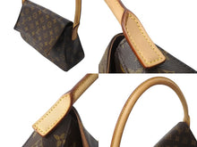 Load image into Gallery viewer, LOUIS VUITTON ルイヴィトン モノグラム ミニルーピング ショルダーバッグ M51147 PVC レザー ブラウン 美品 中古 4c070900