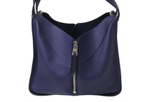 画像をギャラリービューアに読み込む, 極美品 LOEWE ロエベ ハンモックバッグ スモール ハンドバッグ 10894442 ブラウン ソフトグレインカーフ シルバー金具 中古 4c070903