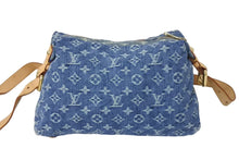 Load image into Gallery viewer, LOUIS VUITTON ルイヴィトン バギーPM ショルダーバッグ M95049 モノグラムデニム ゴールド金具 ブルー 美品 中古 4c070905