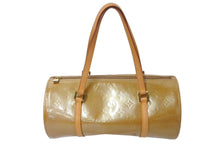 画像をギャラリービューアに読み込む, LOUIS VUITTON ルイヴィトン ベッドフォード ハンドバッグ M91329 モノグラムヴェルニ 筒型 ゴールド金具 ブラウン 美品 中古 4c070908