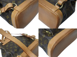 LOUIS VUITTON ルイヴィトン モンスリMM バックパック リュック M51136 PVC レザー ブラウン ゴールド金具 良品 中古 4c070912