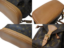 Load image into Gallery viewer, LOUIS VUITTON ルイヴィトン モンスリMM バックパック リュック M51136 PVC レザー ブラウン ゴールド金具 良品 中古 4c070912