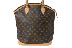 LOUIS VUITTON ルイヴィトン モノグラム ロックイット ハンドバッグ M40102 PVCコーティングキャンバス ヌメ革 美品 中古 4c070917