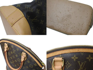 LOUIS VUITTON ルイヴィトン モノグラム ロックイット ハンドバッグ M40102 PVCコーティングキャンバス ヌメ革 美品 中古 4c070917