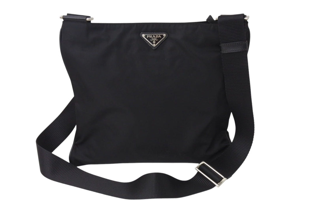 PRADA プラダ Nero Shoulder bag ネロ ショルダーバッグ ナイロン ロゴ ブラック VA0269 美品 中古 4c070928