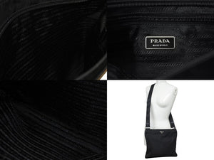 PRADA プラダ Nero Shoulder bag ネロ ショルダーバッグ ナイロン ロゴ ブラック VA0269 美品 中古 4c070928