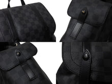 Load image into Gallery viewer, LOUIS VUITTON ルイヴィトン リュック デイパック クリストファー MM ダミエグラフィット N41379 シルバー金具 美品 中古 4c070929