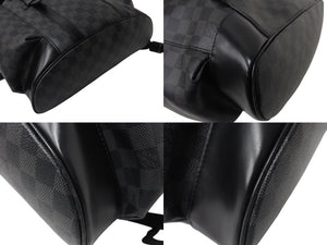 LOUIS VUITTON Rucksack Daypack Christopher MM Damier Graphite N41379 Silver hardware Good Condition Used 4c070929
