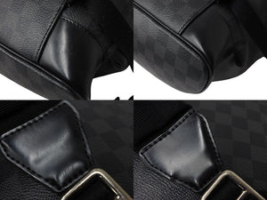 LOUIS VUITTON Rucksack Daypack Christopher MM Damier Graphite N41379 Silver hardware Good Condition Used 4c070929