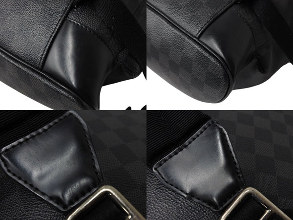 LOUIS VUITTON Rucksack Daypack Christopher MM Damier Graphite N41379 Silver hardware Good Condition Used 4c070929