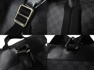 LOUIS VUITTON Rucksack Daypack Christopher MM Damier Graphite N41379 Silver hardware Good Condition Used 4c070929