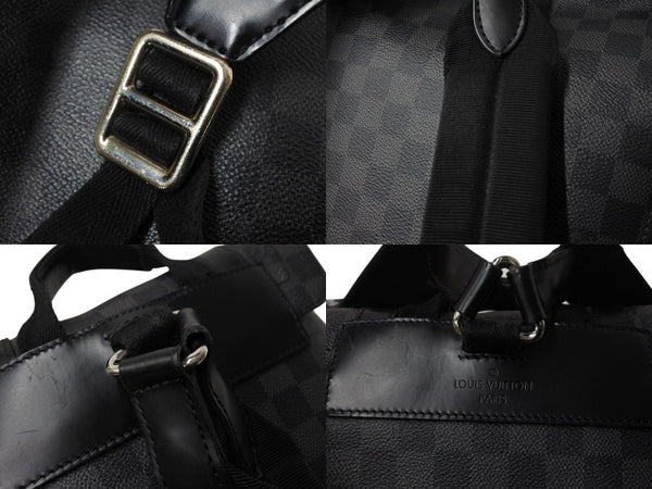 LOUIS VUITTON Rucksack Daypack Christopher MM Damier Graphite N41379 Silver hardware Good Condition Used 4c070929