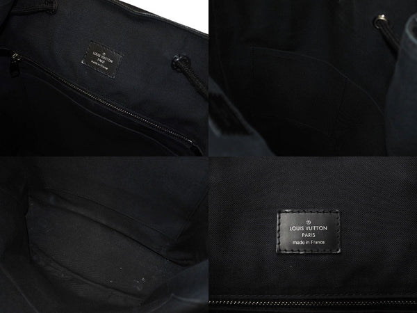 LOUIS VUITTON Rucksack Daypack Christopher MM Damier Graphite N41379 Silver hardware Good Condition Used 4c070929